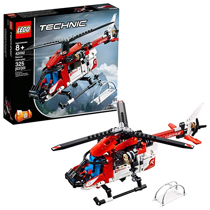 LEGO Technic Rescue Helicopter 42092 Building Kit , New 2019 (325 Piece)