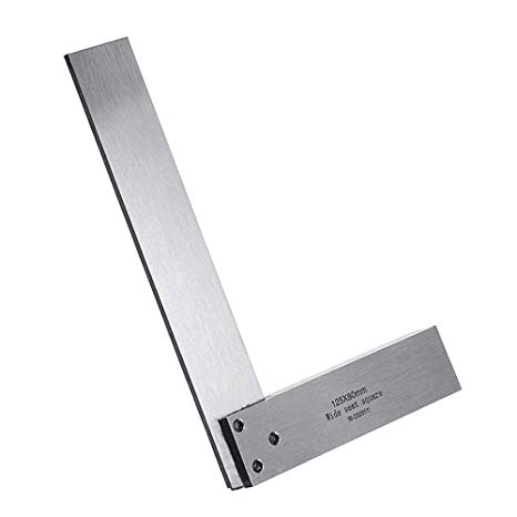 Machinist Square Set Engineer 90 Right Angle Precision Ground Hardened Steel Angle Ruler 200x125mm