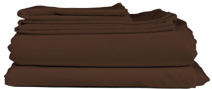 Queen Size Sheet Set - 6 Piece Set - Hotel Luxury Bed Sheets - Extra Soft - Deep Pockets - Easy Fit - Breathable & Cooling Sheets - Wrinkle Free - Chocolate - Brown Bed Sheets - Queens Sheets - 6 PC
