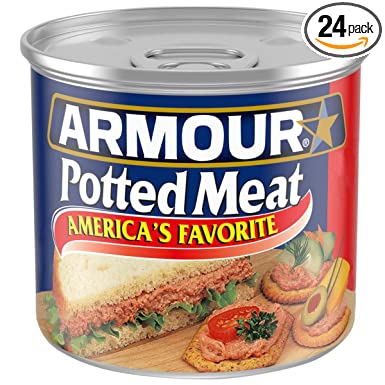 Amour Star Potted Meat, Canned Meat, 5.5 OZ (Pack of 24)