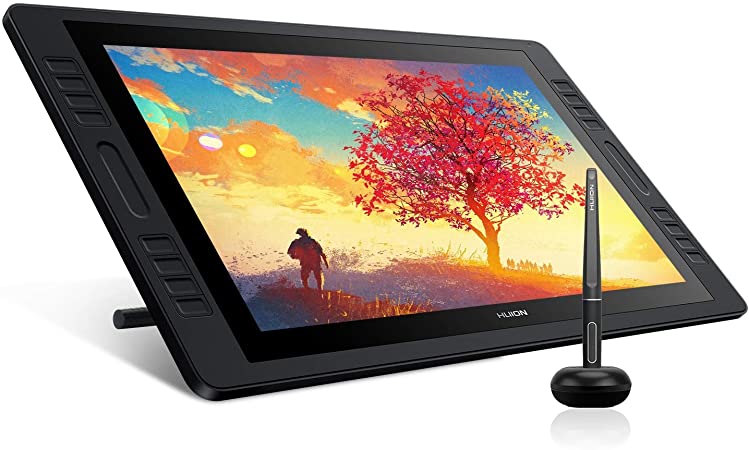 HUION Drawing Tablet KAMVAS Pro 20 2019 Pen Display 8192 Pen Pressure 19.5 inch 120% sRGB Full Lamination with Stand