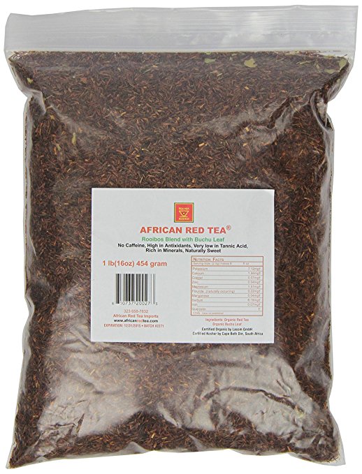African Red Tea Imports African Red Tea with Buchu leaves, 16-Ounce