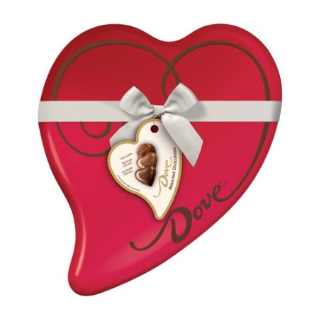 DOVE Assorted Chocolates 813-Ounce Valentine Heart Tin