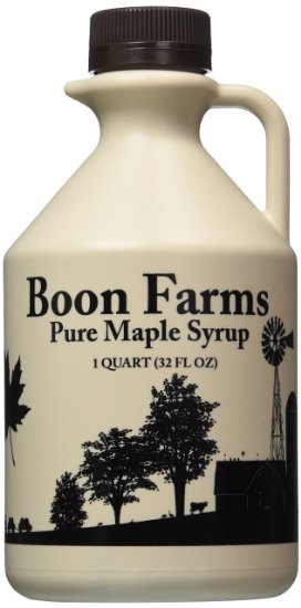 Boon Farms 100% Pure Maple Syrup, Grade B, 1 Quart - 32 Ounces