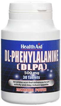 HealthAid DL-Phenylalanine (DLPA) 500mg - 30 Tablets