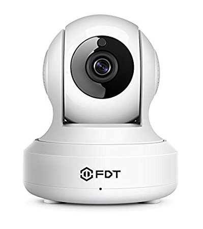 FDT 1080P HD WiFi Pan/Tilt IP Camera (2.0 Megapixel) Indoor Wireless Security Camera FD8901 (White), Plug & Play, Two-Way Audio & Nightvision