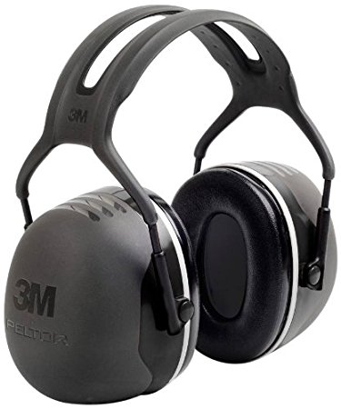 3M Peltor X-Series Over-the-Head Earmuffs, NRR 31 dB, One Size Fits Most, Black X5A (Pack of 1)