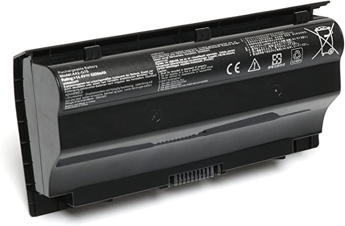 Ding A42-G75 8 Cell Replacement Laptop Battery Compatible with ASUS A42-G75 Series G75VM 3D G75VW 3D G75VX 3D G75V G75VX G75VM G75V G75VW 3D (74Wh 5200mAh 14.4V 18 Month Warranty)