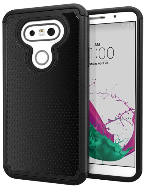 LG G5 Case, Cimo [Shockproof] Case Heavy Duty Shock Absorbing Dual Layer Protection Cover for LG G5 (2016) - Black