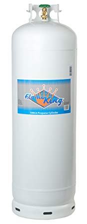 Flame King YSN-100 100-Pound Steel Propane Cylinder with 10% POL Valve and Collar