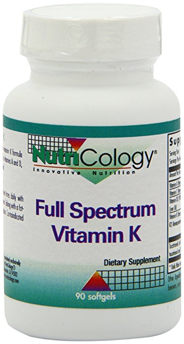 Nutricology Full Spectrum Vitamin K, Softgels, 90-Count