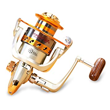 Spinning Fishing Reel,12 Ball Bearings Light and Smooth,1000 to 7000 Series,Left/Right Interchangeable Spinning Reels Saltwater Freshwater Fishing (6000)