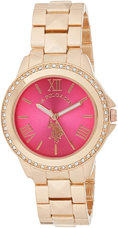 U.S. Polo Assn. Women's USC40080 Rose Gold-Tone Bracelet Watch