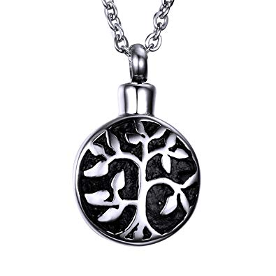 Valyria Tree of Life Cremation Jewelry Keepsake Memorial Urn Locket Necklace