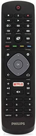 Philips 996596001555 YKF406-001 Genuine Remote Control for 32PFH5501 49PFH5501 55PUS6401 LCD LED 3D HD Smart TV'S with Netflix Button