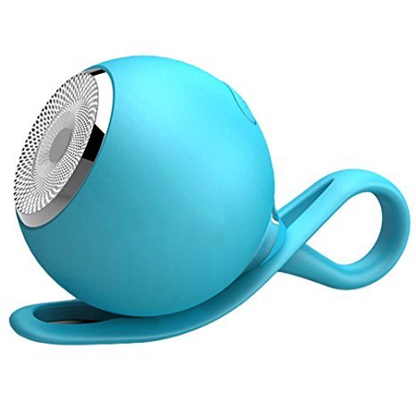 Smartech®Bluetooth Speaker Mini Portable Silicone Water Resistant Waterproof Bluetooth Wireless Outdoor Sports Shower Travel Speaker (Blue)