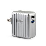 Zendure 34A 17W 2-Port USB High-Speed Wall Charger for the A-series External Batteries iPhone 6 6 plus 5s 5c 5 iPad Air mini Galaxy S5 S4 Note 3 2 the new HTC One M8 Nexus and More - Silver