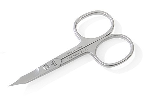Stainless Steel Tower Point Cuticle/Nail Combination Scissors, Optima Line. Made in Italy