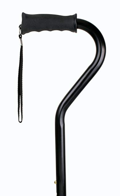 Carex Walking Cane with Soft Cushioned Handle - Adjustable Walking Cane for Men or Women - Black Cane