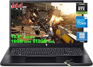 acer Nitro 5 Gaming Laptop | 15.6" FHD IPS 144Hz | Intel 8-Core i5-13420H (&gt;i7-12650H) | 16GB DDR5 512GB SSD | GeForce RTX 3050 6GB Graphic | Backlit Thunderbolt Win11Pro Black   HDMI Cable