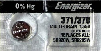 Energizer 370 371 Silver Oxide Watch Batteries SR920SW SR69