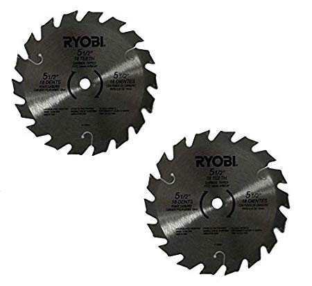 Ryobi 18v P503 P504 P506 2-Pack 5-1/2" Carbide Tipped Circular Saw Blade New