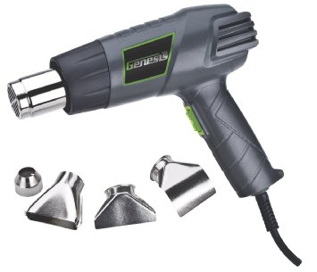 Genesis GHG1500A Dual-Temperature Heat Gun, Grey/Green, 1-Pack