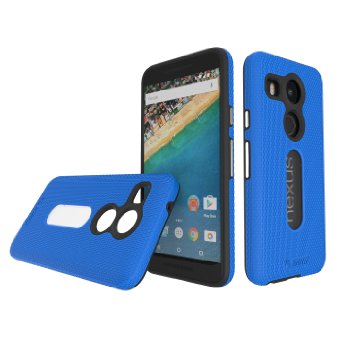 LG Nexus 5X case, Google nexus 5x, Toiko® [X-Guard] [Blue]. A sturdy, beautiful protective case made of two layers perfect fit for LG NEXUS 5x, LG H790,h791 Google 2015 mobile phone case (TK114153).