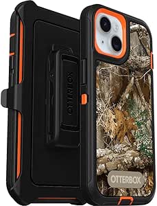 OtterBox iPhone 15, iPhone 14, & iPhone 13 (Only) - Defender Series Case - Realtree Edge (Camo) - Rugged & Durable - with Port Protection - Holster Clip includes - Microbial Defense Protection