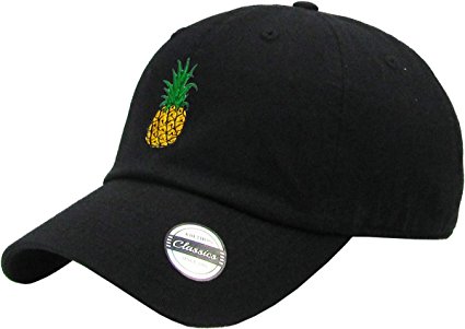 Pineapple Dad Hat Baseball Cap Polo Style Unconstructed