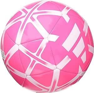 adidas Unisex-Adult Starlancer Club Soocer Ball, Solar Pink/White, 4