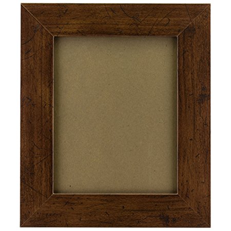 Craig Frames FM74DKW 8 by 10-Inch Rustic Photo Frame, Smooth Grain Finish, 2-Inch Wide, Dark Brown