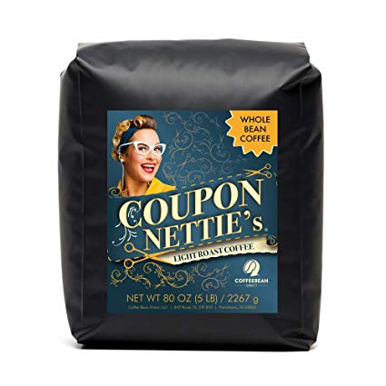 Coffee Bean Direct Coupon Nettie’s Light Roast Blend, Whole Bean Coffee, 5 Pound Bag