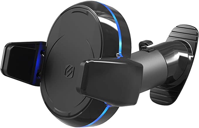 Scosche MagicGrip Sense and Grip Phone Mount - Wireless Charging, For Qi-Enabled Devices - Dash Compatible