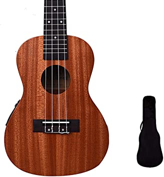 Kadence Mahogany Wood Professional 26inch Tenor Ukulele With Acoustic/Electric option, Tuner and Bag, Best Uke with equalizer option and tuner. (Acoustic)