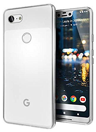 Cimo Slim Grip Google Pixel 3 XL Case Premium Flexible TPU Protection Google Pixel 3 XL (2018) - Clear
