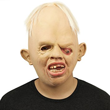 Novelty Latex Rubber Creepy Scary Ugly Baby Head the Goonies Sloth Mask Halloween Party Costume Decorations