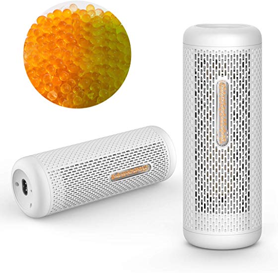 DEERMA Small Dehumidifier Moisure Absorber, Portable, Rechargeable & Renewable Mini Dehumidifier with 350g Silica Gel for Damp Air, Closet, Cabinet