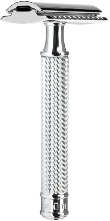 MUEHLE Safety Razor with Closed Comb, Handle Material Chrome-plated Metal, 1 Pound