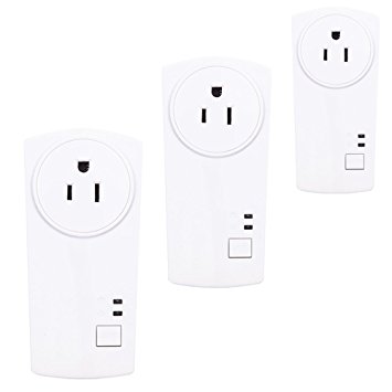 Thuepak Wifi Smart Socket ,Home Timer Remote Control by APP Anywhere ,with USB Charging Port， Work with Alexa & Google Assistant (3 pack)