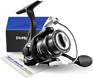 Spinning Reel with 9 1 BB | Basic Series, Reinforced Durable Nylon Frame, 1000/2000/3000/4000/5000 Size, Lightweight & Ultra Smooth | Fishing Reels for Freshwater, Orange