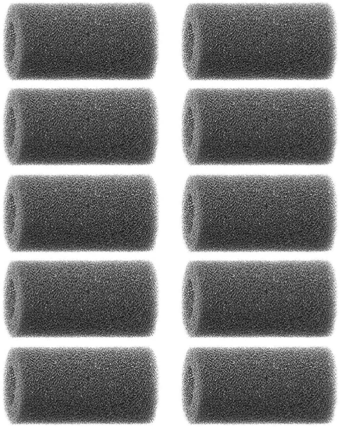 Golden Pearl 10 Pieces Black Pre-Filter Sponge Foam Roll Accessories for Aquarium Fish Tank