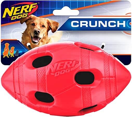 Nerf Dog 6in TPR Bash Crunch Football
