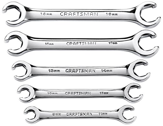 Craftsman Metric Flare Nut Wrench Set, 5-Piece, 9-42013