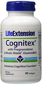 Life Extension Cognitex & Pregnenolone with Brain Shield Soft Gels, 60 Count