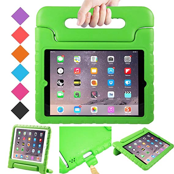 BMOUO iPad 2 3 4 Shockproof Case Light Weight Kids Case Super Protection Cover Handle Stand Case for Children for iPad 4, iPad 3 & iPad 2 2nd 3rd 4th Generation, Green