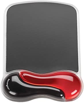 Kensington Duo Gel Mouse Pad with Wrist Rest - Red (K62402AM)