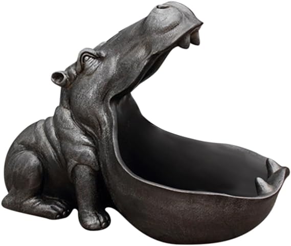 Hippo Key Bowl for Entryway Table - Decorative Tray Unique Home Decor - Decorative Bowl Key Tray - Candy Dish for Office Desk - Decorative Bowls Jewelry Tray - Entry Table Decor Key Holder Bowl Type 7
