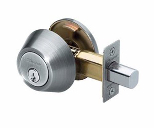 Master Lock DSO0615 Single Cylinder Deadbolt, Satin Nickel