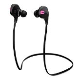 Mpow Swift Bluetooth 40 Wireless Sport Headphones Sweatproof Running Gym Exercise Bluetooth Headsets with Microphone for iPhone 6S 6S plus 6 6 plus Galaxy S6 and more Pink